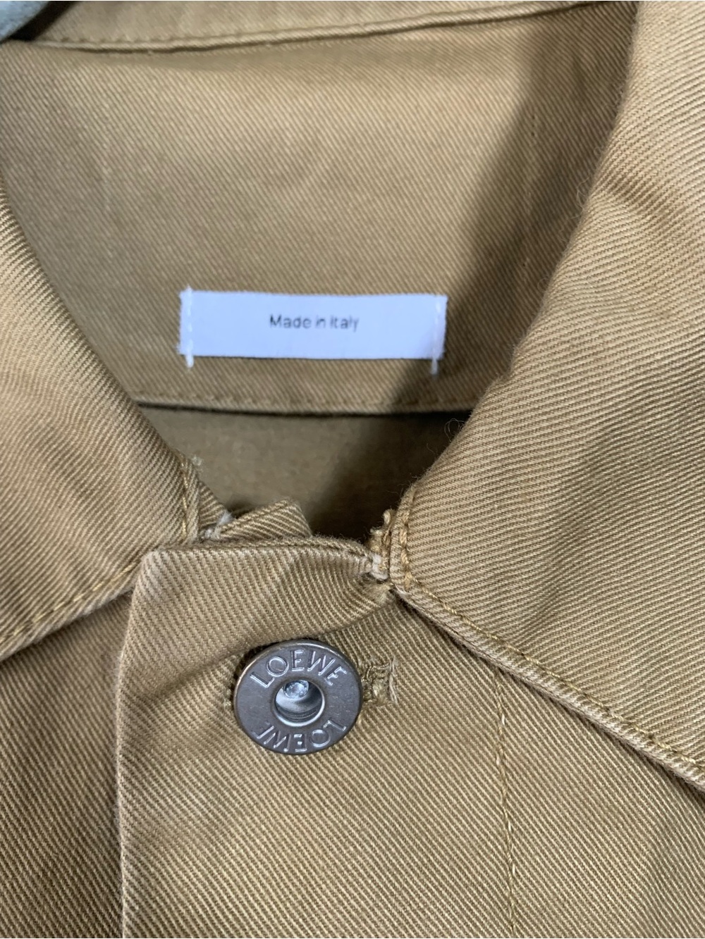 Loewe beige workwear jacket coat Size 46 NWOT - Picture 7 of 10